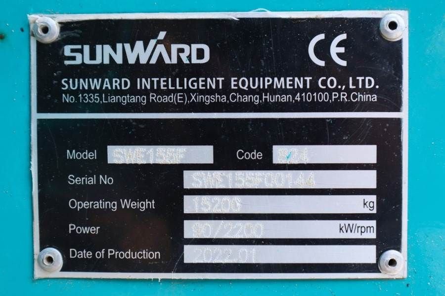 Kettenbagger tipa Sunward SWE155F CE certification, Diesel, Digging depth: 5, Gebrauchtmaschine u Groenlo (Slika 7)