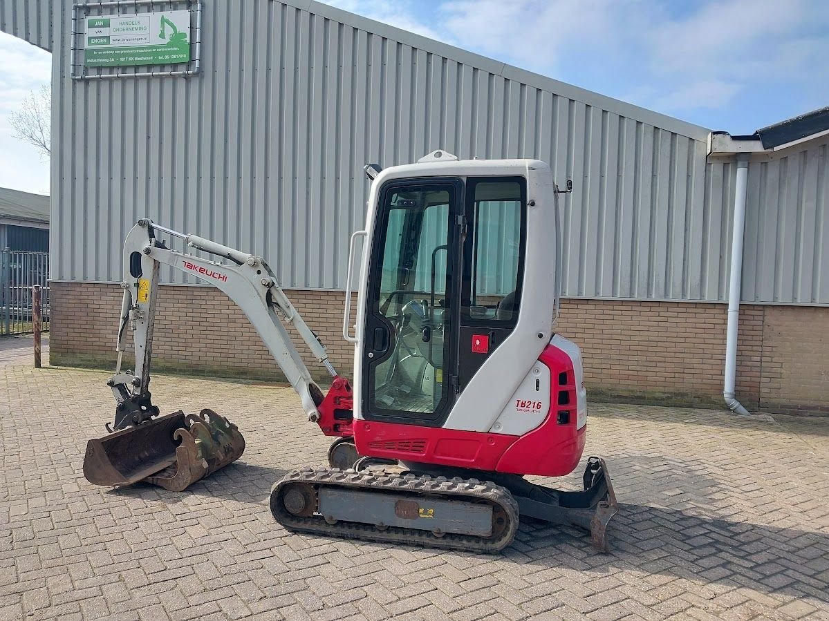 Kettenbagger del tipo Takeuchi TB216, Gebrauchtmaschine en Westwoud (Imagen 2)