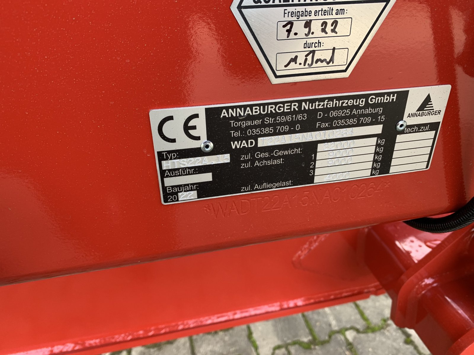 Kipper del tipo Annaburger HTS 22A.15 HardLiner, Vorführmaschine en Wittingen (Imagen 3)