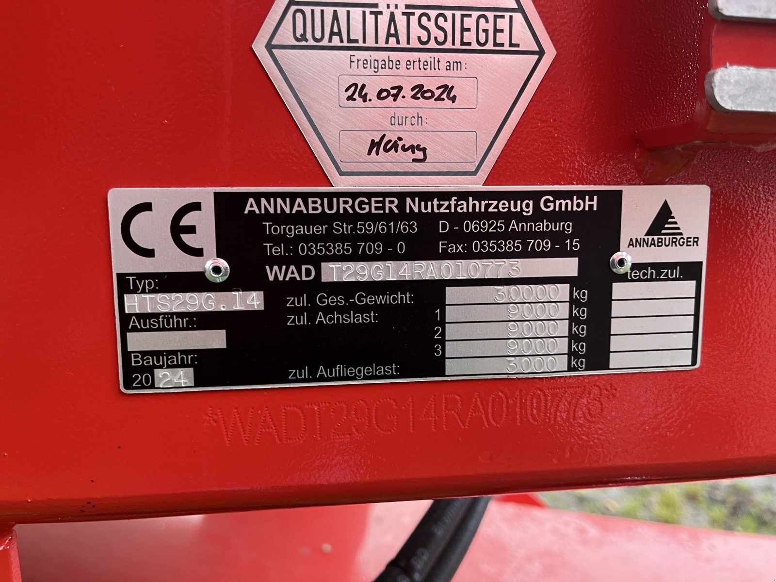 Kipper van het type Annaburger HTS29G.14 PA, Neumaschine in Tüttleben (Foto 2)