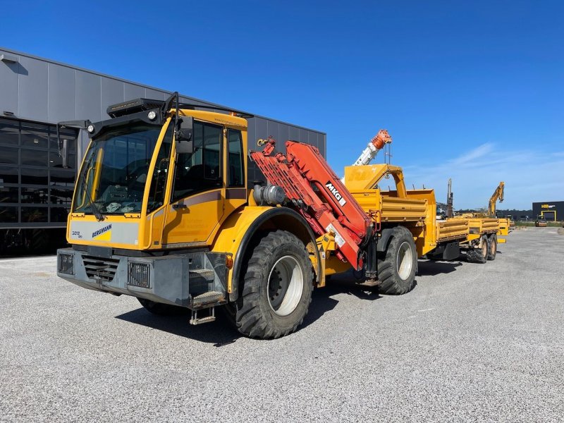 Kipper del tipo Bergmann 3012 Transporter met HKL Kraan, Gebrauchtmaschine en Holten