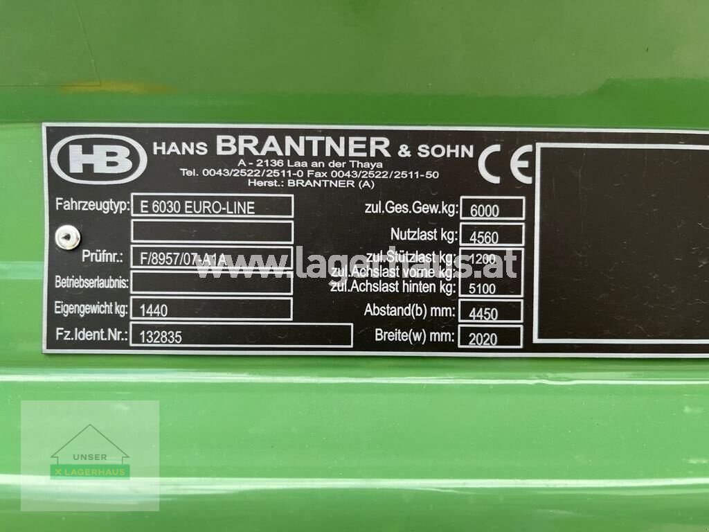 Kipper typu Brantner E 6030 EURO LINE, Neumaschine v Schlitters (Obrázek 2)