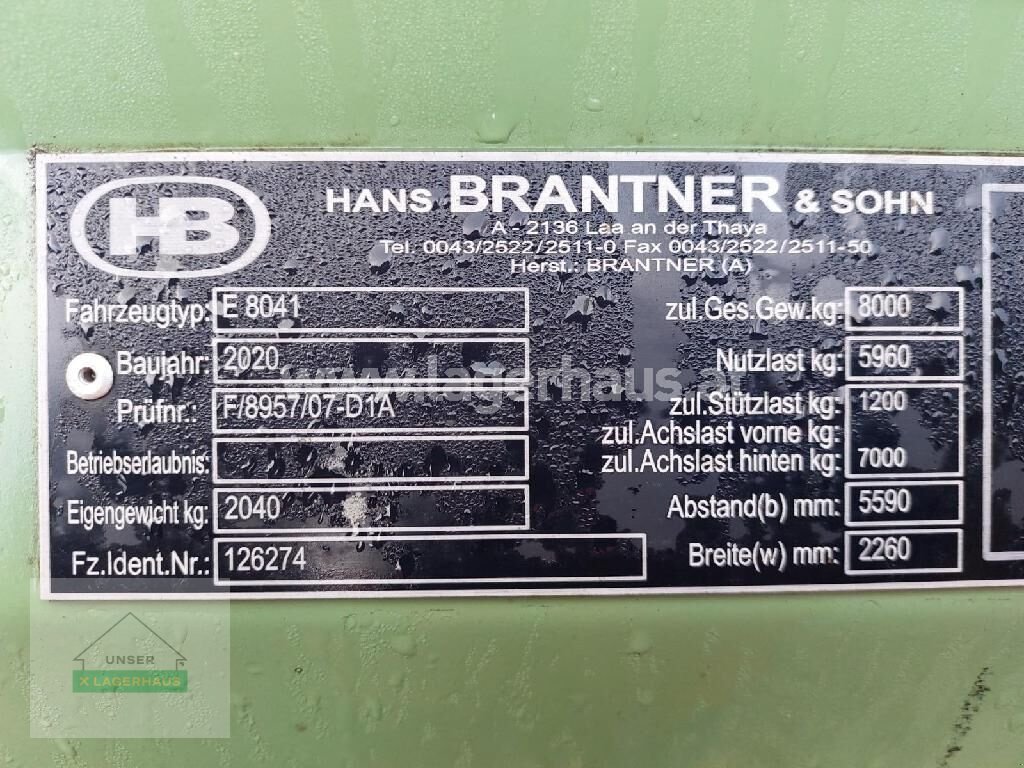 Kipper tipa Brantner E 8041, Gebrauchtmaschine u Schlitters (Slika 3)