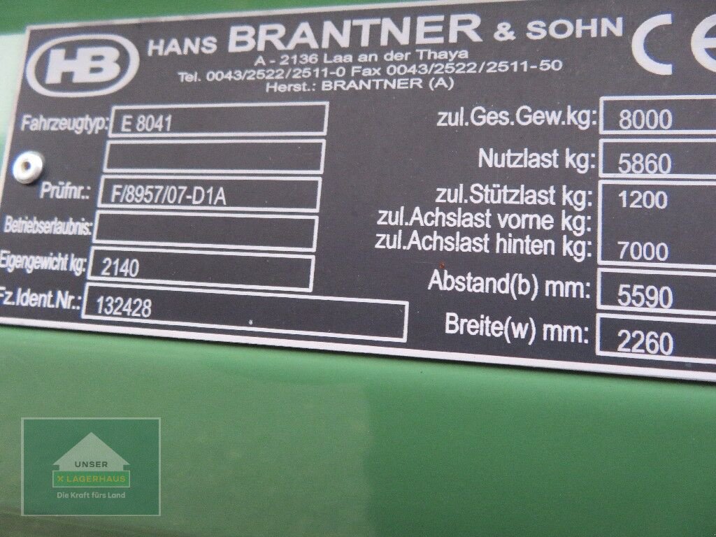 Kipper van het type Brantner E 8041, Neumaschine in Hofkirchen (Foto 10)