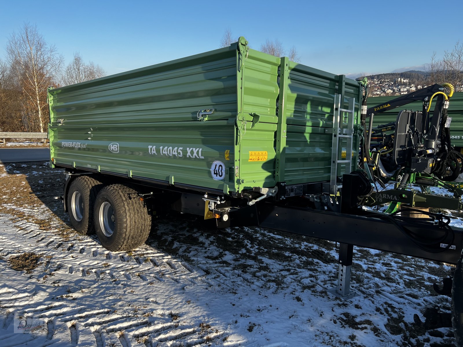 Kipper Türe ait Brantner TA 14045 XXL, Neumaschine içinde Regen (resim 2)