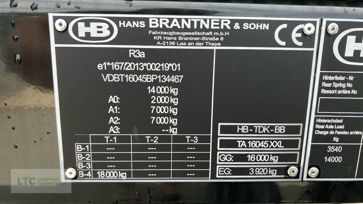 Kipper des Typs Brantner TA 16045XXL, Neumaschine in Kalsdorf (Bild 14)