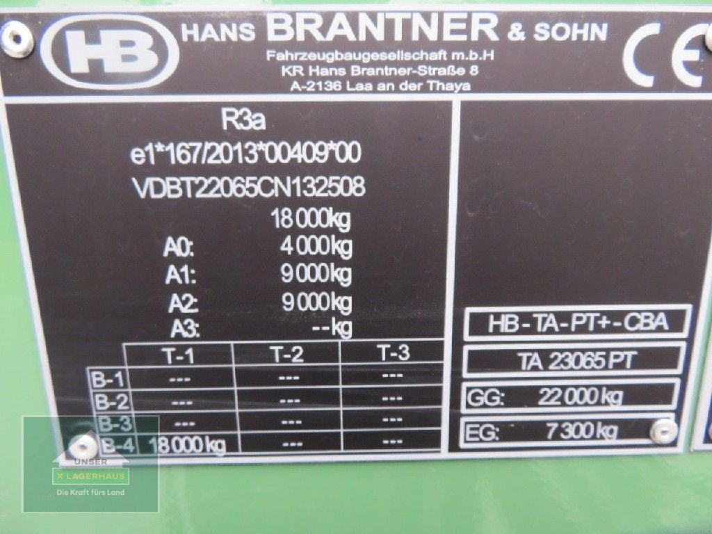Kipper του τύπου Brantner TA 23065/2 Power Tube, Neumaschine σε Hofkirchen (Φωτογραφία 13)