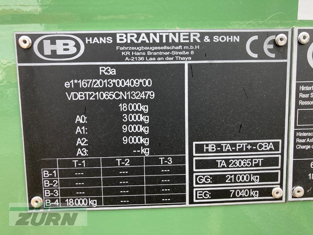 Kipper Türe ait Brantner TA23065/2PT+, Neumaschine içinde Holzgünz - Schwaighausen (resim 3)