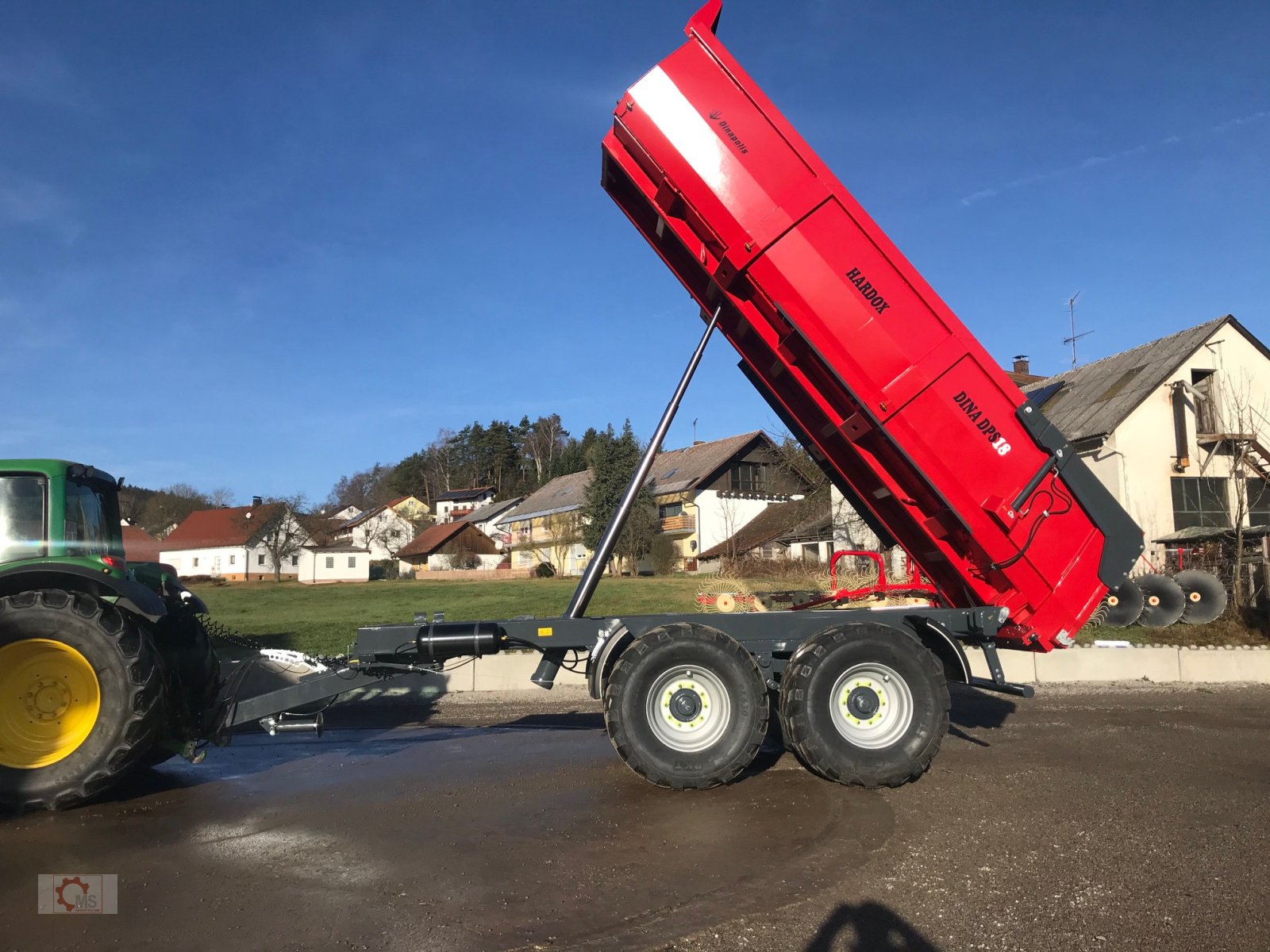 Kipper za tip Dinapolis Bauschuttmulde Hardox 15,5m³ Muldenkipper, Neumaschine u Tiefenbach (Slika 2)