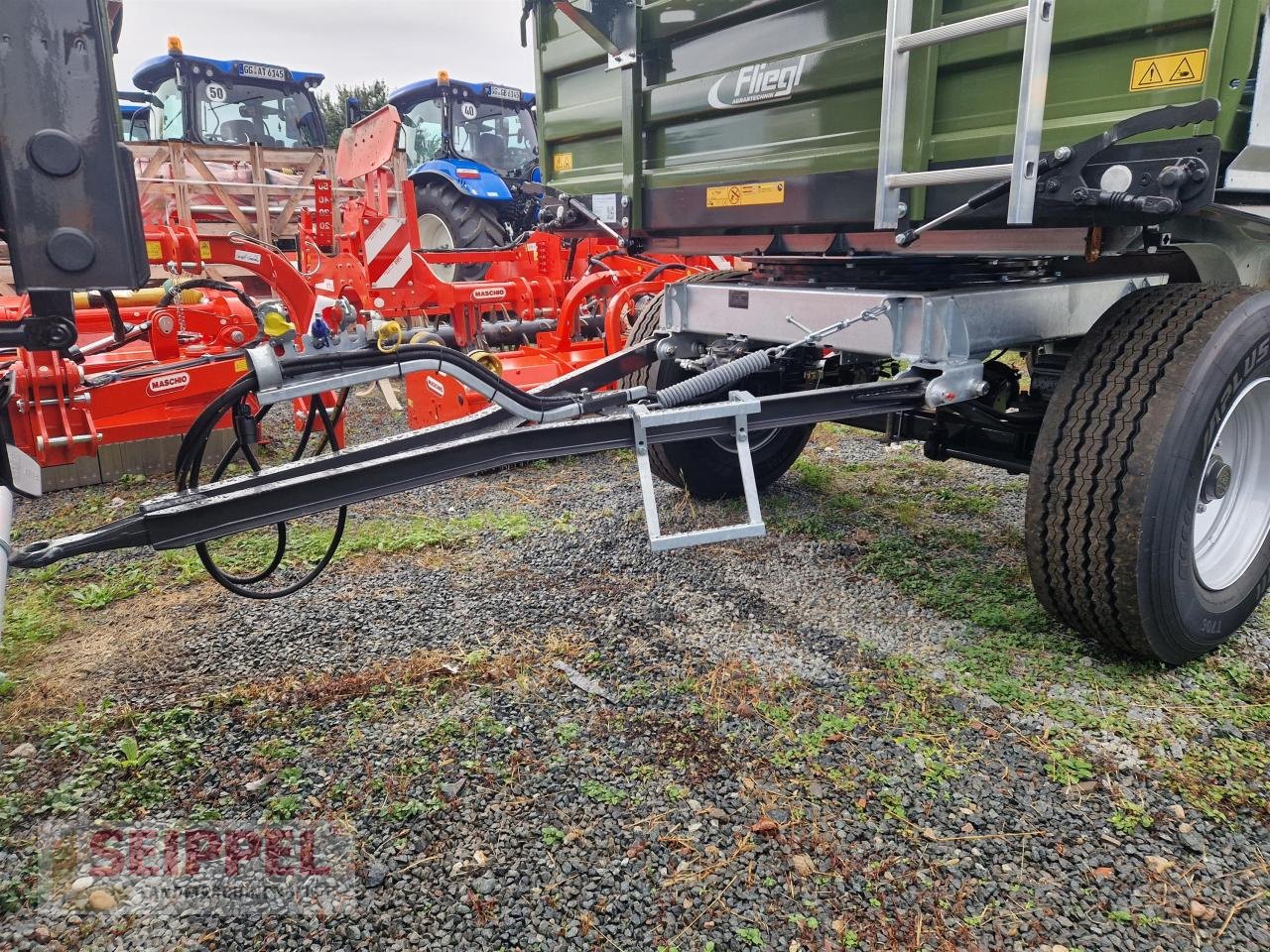 Kipper del tipo Fliegl DK 180 XL FOX + Kartoffelrutsche, Neumaschine In Groß-Umstadt (Immagine 6)