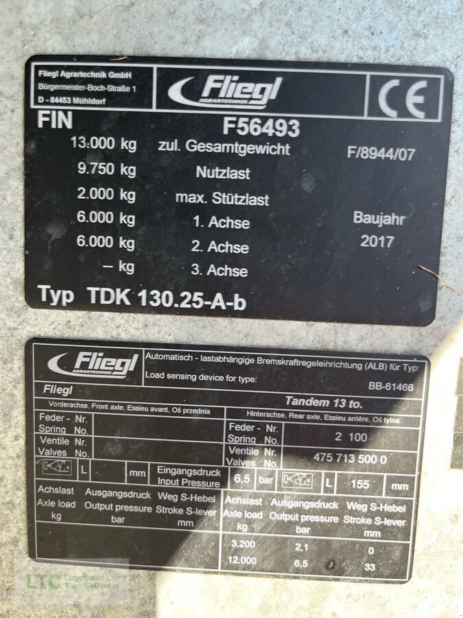 Kipper του τύπου Fliegl TDK 130, Gebrauchtmaschine σε Kalsdorf (Φωτογραφία 9)