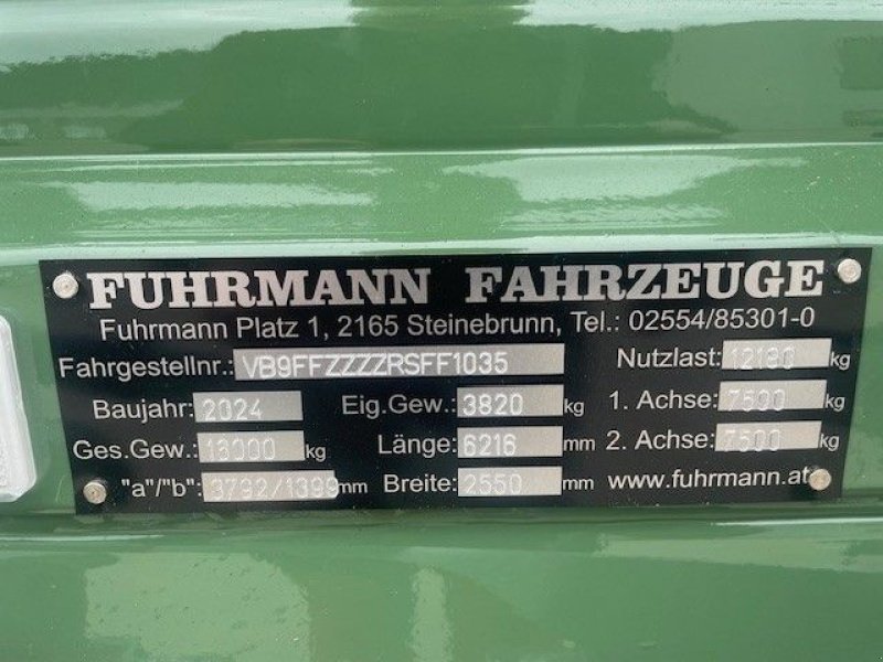 Kipper del tipo Fuhrmann FF 16.000, Neumaschine In Starrein (Immagine 4)