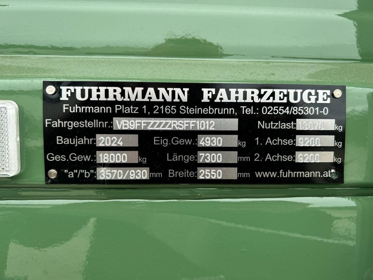 Kipper del tipo Fuhrmann FF 18.000, Neumaschine en Starrein (Imagen 7)