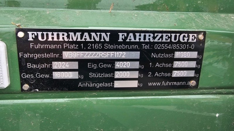 Kipper del tipo Fuhrmann FF16000, Neumaschine en Altendorf (Imagen 4)