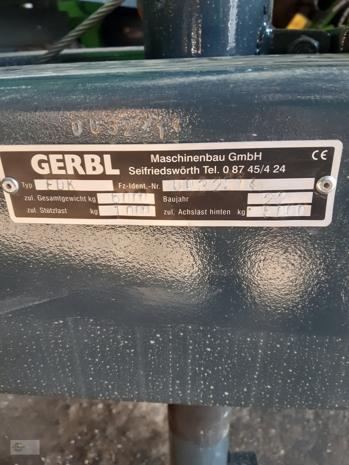 Kipper del tipo Gerbl EDK 60, Neumaschine en Esternberg (Imagen 6)