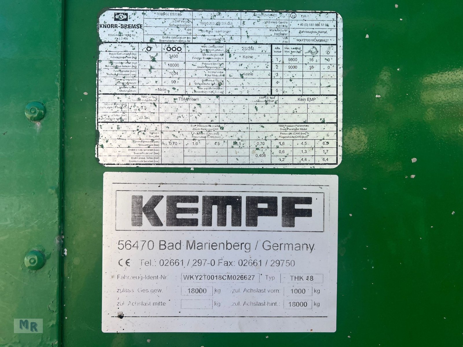 Kipper of the type Kempf THK 18 Interne Nr. 6627, Gebrauchtmaschine in Greven (Picture 26)