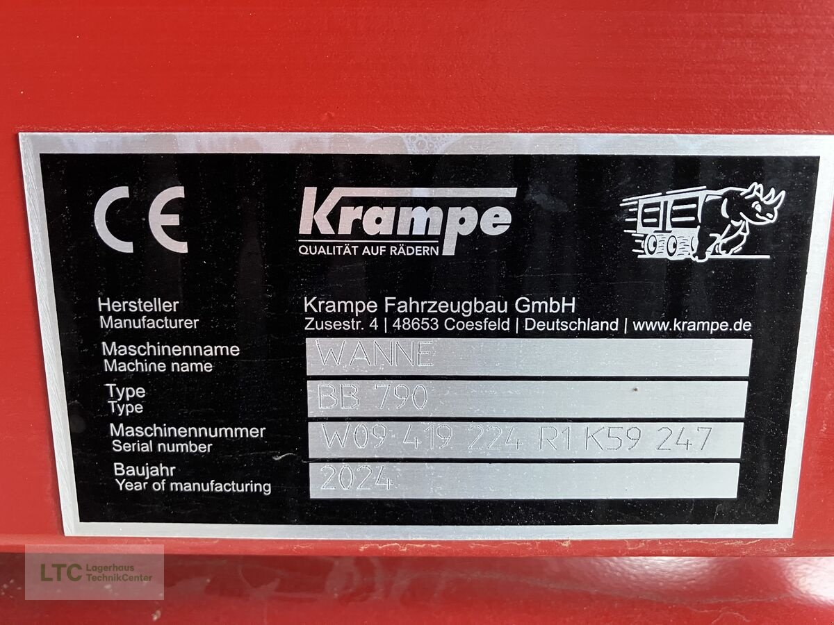 Kipper Türe ait Krampe Big Body 790, Vorführmaschine içinde Korneuburg (resim 14)