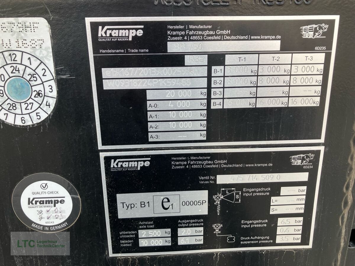 Kipper del tipo Krampe BigBody 750, Vorführmaschine In Korneuburg (Immagine 10)