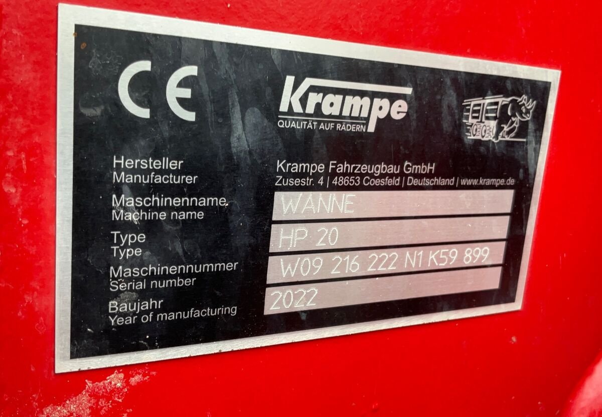 Kipper del tipo Krampe Halfpipe HP20 Carrier, Gebrauchtmaschine en Zwettl (Imagen 10)