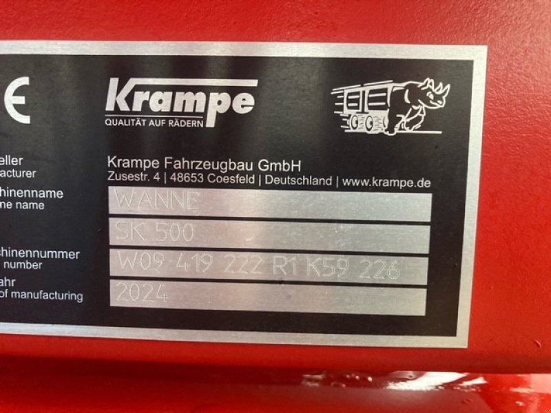 Kipper του τύπου Krampe SK 500, Gebrauchtmaschine σε Sterup (Φωτογραφία 4)