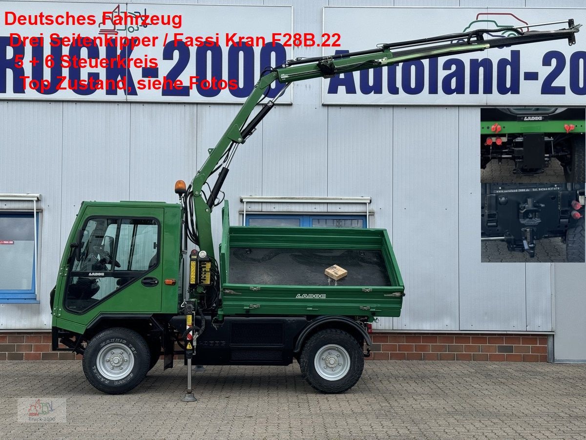 Kipper des Typs Ladog Multicar Ladog  T1400 4x4 Kipper mit Fassi Kran 5+6 Steuerkreis, Gebrauchtmaschine in Sottrum (Bild 1)