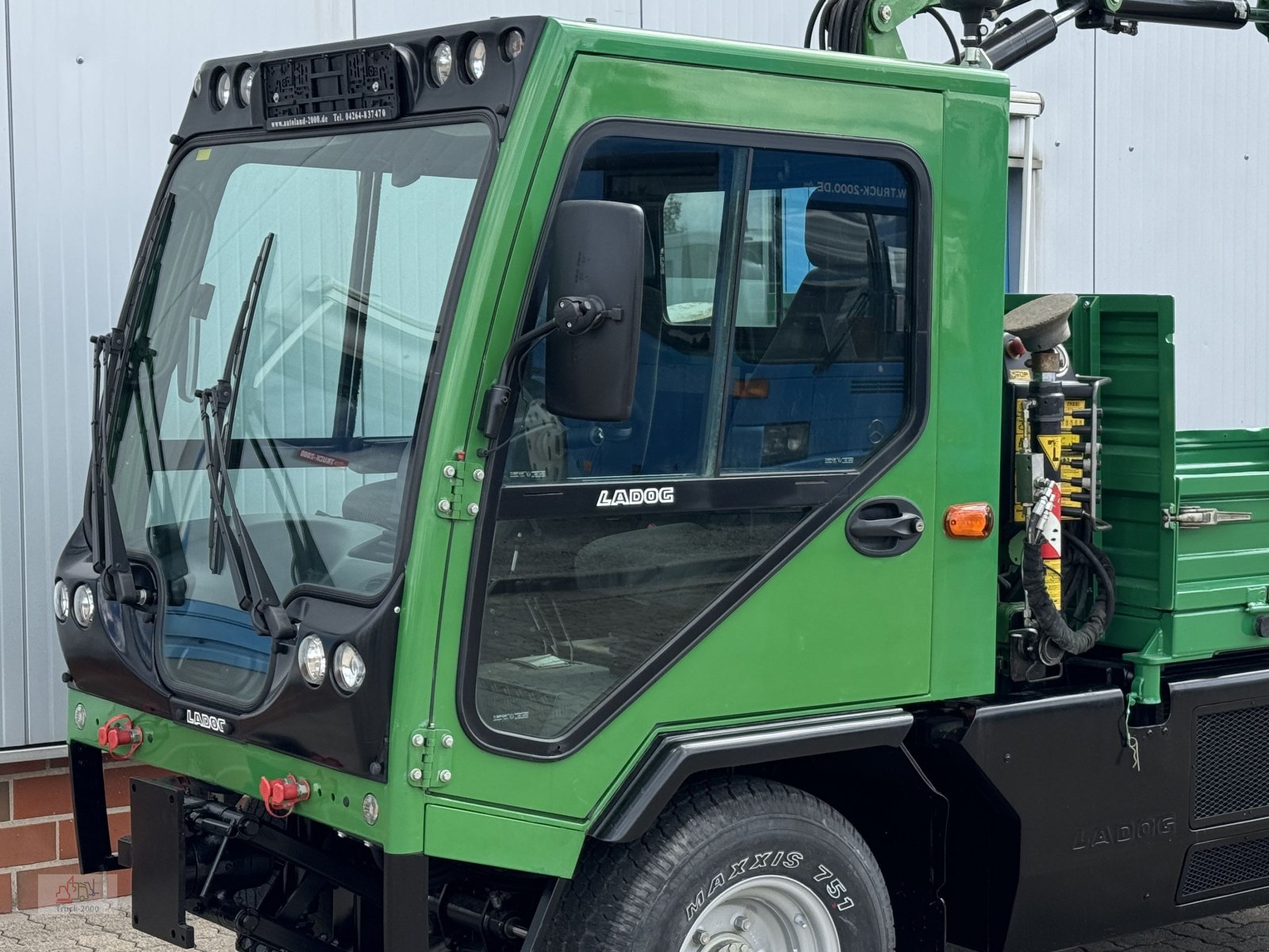 Kipper Türe ait Ladog Multicar Ladog  T1400 4x4 Kipper mit Fassi Kran 5+6 Steuerkreis, Gebrauchtmaschine içinde Sottrum (resim 2)