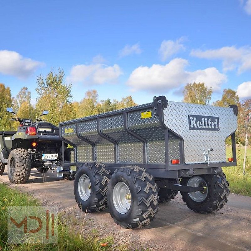 Kipper van het type MD Landmaschinen Kellfri Kippanhänger Quad 1420 kg mit elektrohydraulischer Kippfunktion, Neumaschine in Zeven (Foto 2)