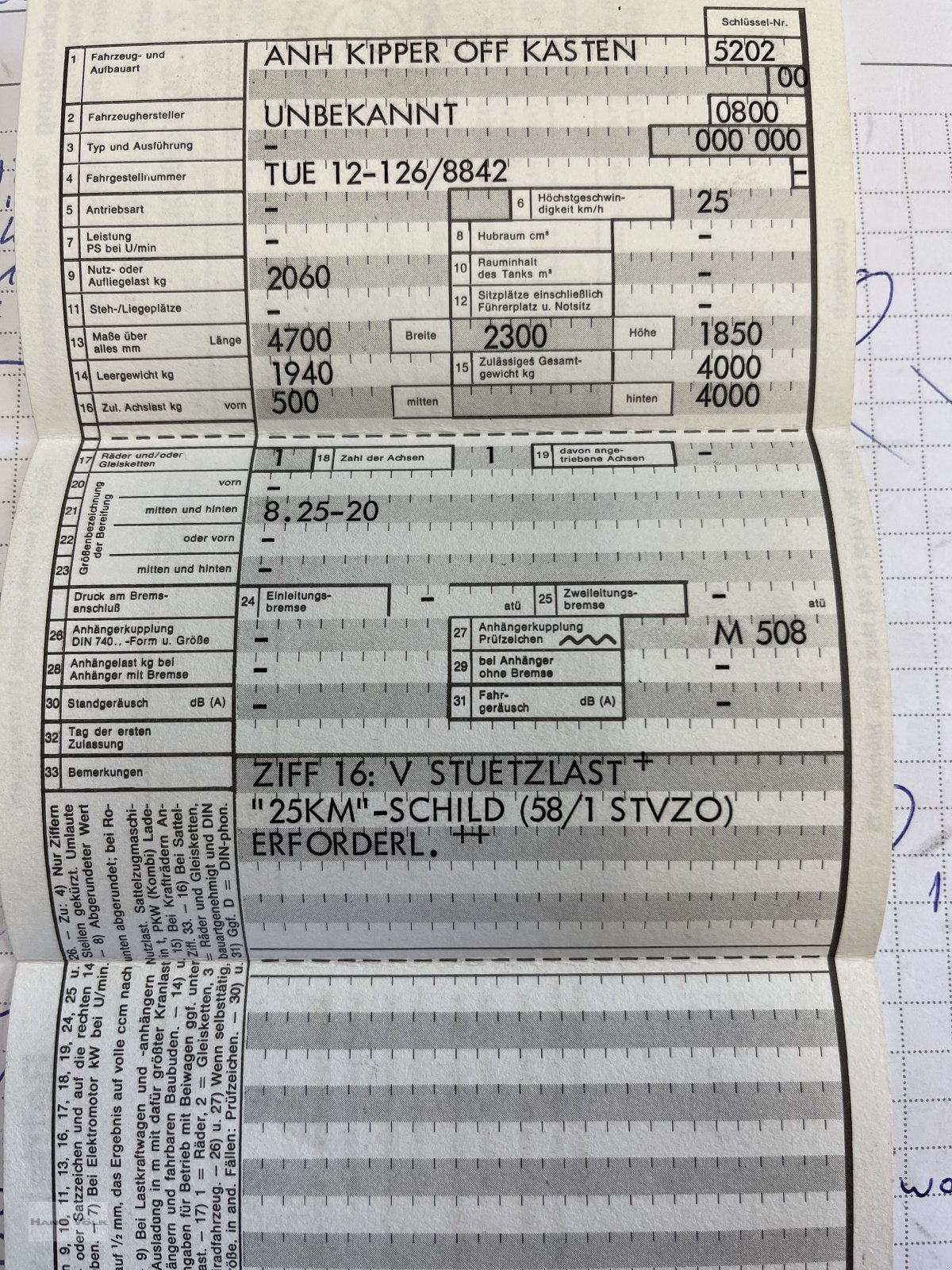 Kipper del tipo Meiller TUE 12-126, Gebrauchtmaschine en Tettenweis / Karpfham (Imagen 9)