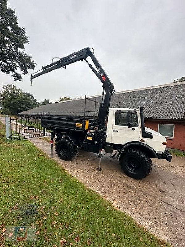 Kipper del tipo Mercedes-Benz U1450 427 HIAB 100 Kran Kipper 425/75R20 TÜV, Gebrauchtmaschine en Fitzen (Imagen 1)