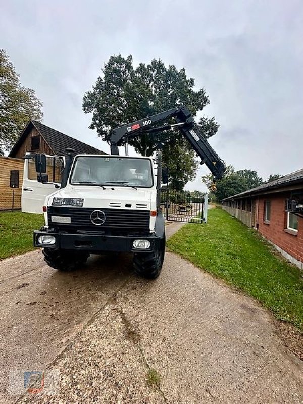 Kipper van het type Mercedes-Benz U1450 427 HIAB 100 Kran Kipper 425/75R20 TÜV, Gebrauchtmaschine in Fitzen (Foto 4)