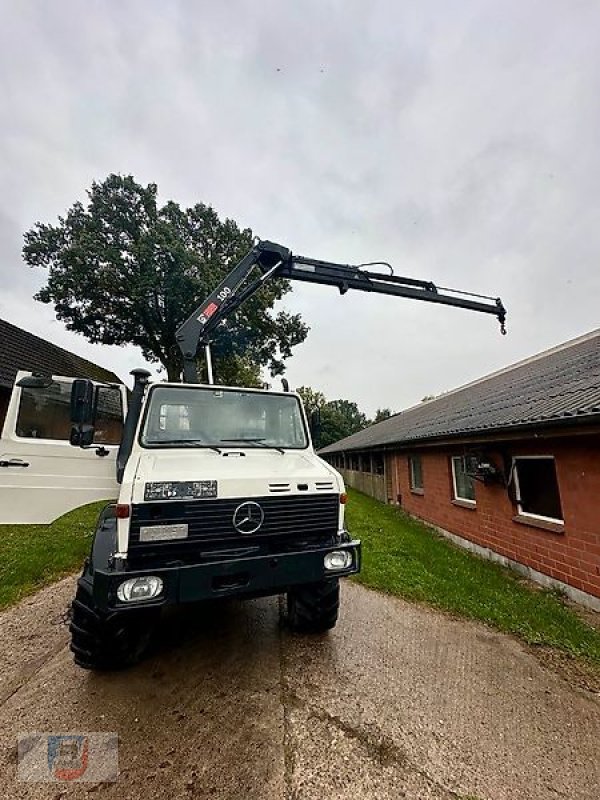 Kipper Türe ait Mercedes-Benz U1450 427 HIAB 100 Kran Kipper 425/75R20 TÜV, Gebrauchtmaschine içinde Fitzen (resim 3)