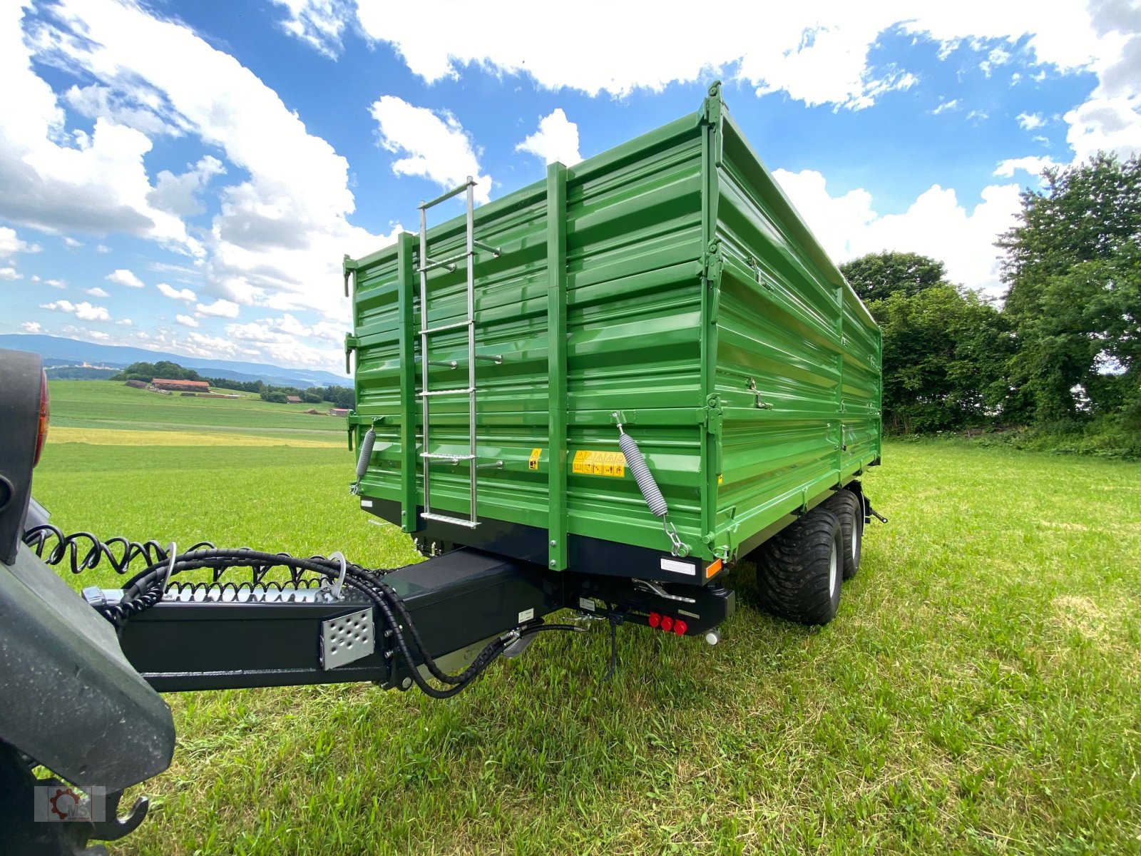 Kipper tip MS 16t Druckluft LED 40km/h Hydr. Stützfuß Tandem, Neumaschine in Tiefenbach (Poză 10)