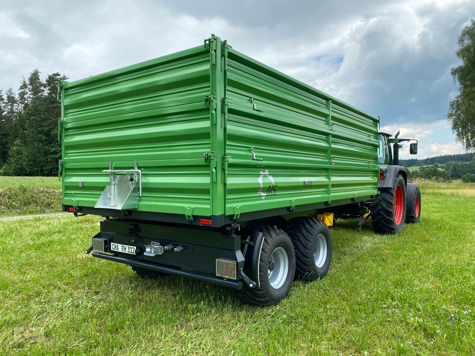 Kipper a típus MS 16t Druckluft LED 40km/h Hydr. Stützfuß Tandem, Neumaschine ekkor: Tiefenbach (Kép 12)