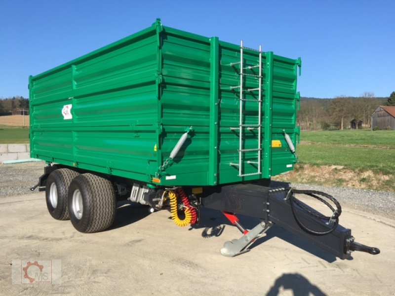 Kipper des Typs MS 16t Druckluft LED 40km/h Hydr. Stützfuß Tandem, Neumaschine in Tiefenbach