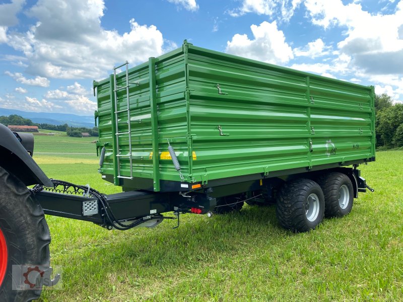 Kipper typu MS 16t Druckluft LED 40km/h Hydr. Stützfuß Tandem, Neumaschine v Tiefenbach (Obrázek 1)