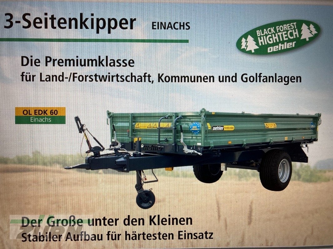 Kipper tipa Oehler OL/EDK60S Brücke 4.000x1.800 2, Neumaschine u Inneringen (Slika 13)