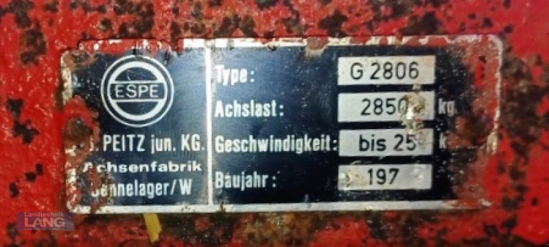 Kipper typu Peitz G 2806, Gebrauchtmaschine w Rottenburg (Zdjęcie 5)