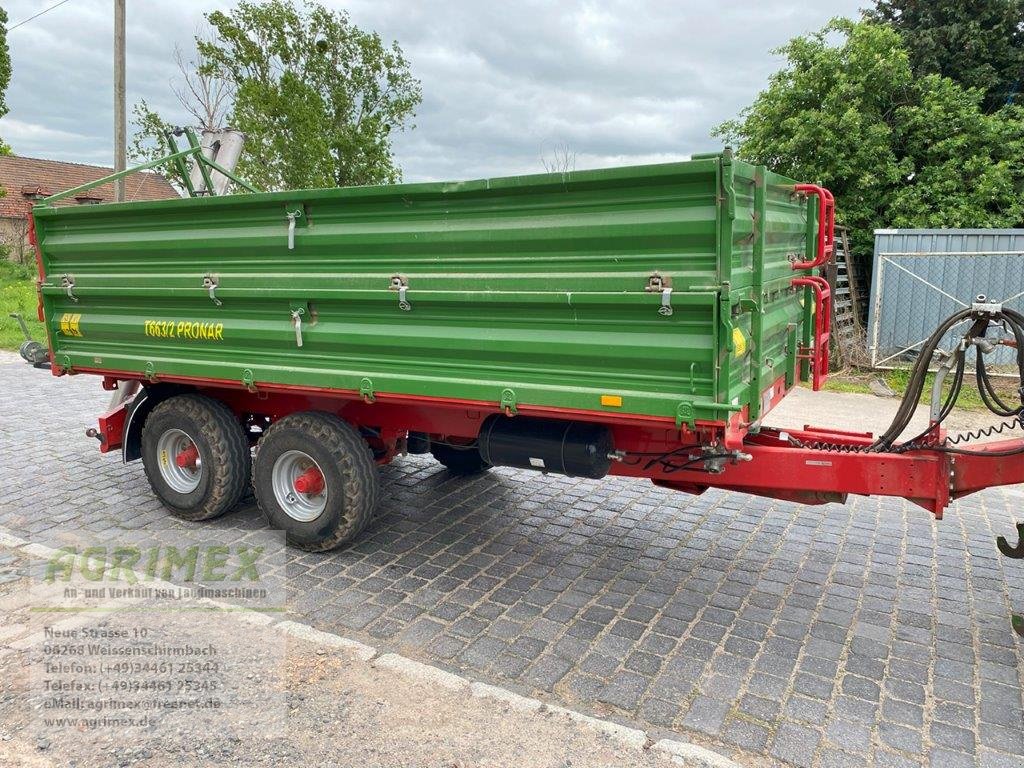 Kipper van het type PRONAR T 663 mit Überladeschnecke CANAGRO, Gebrauchtmaschine in Weißenschirmbach (Foto 2)