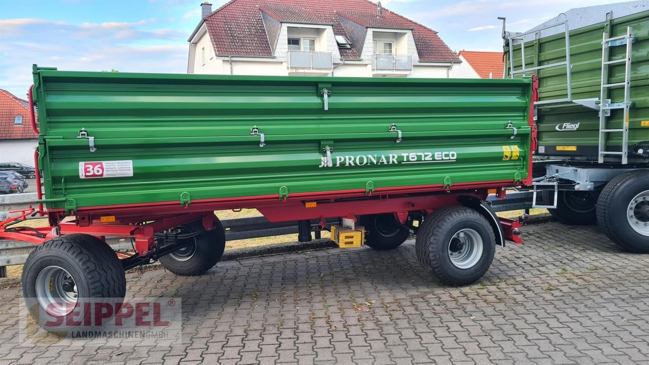 Kipper del tipo PRONAR T 672 ECO AUFLAUFBREMSE, Neumaschine In Groß-Umstadt (Immagine 1)