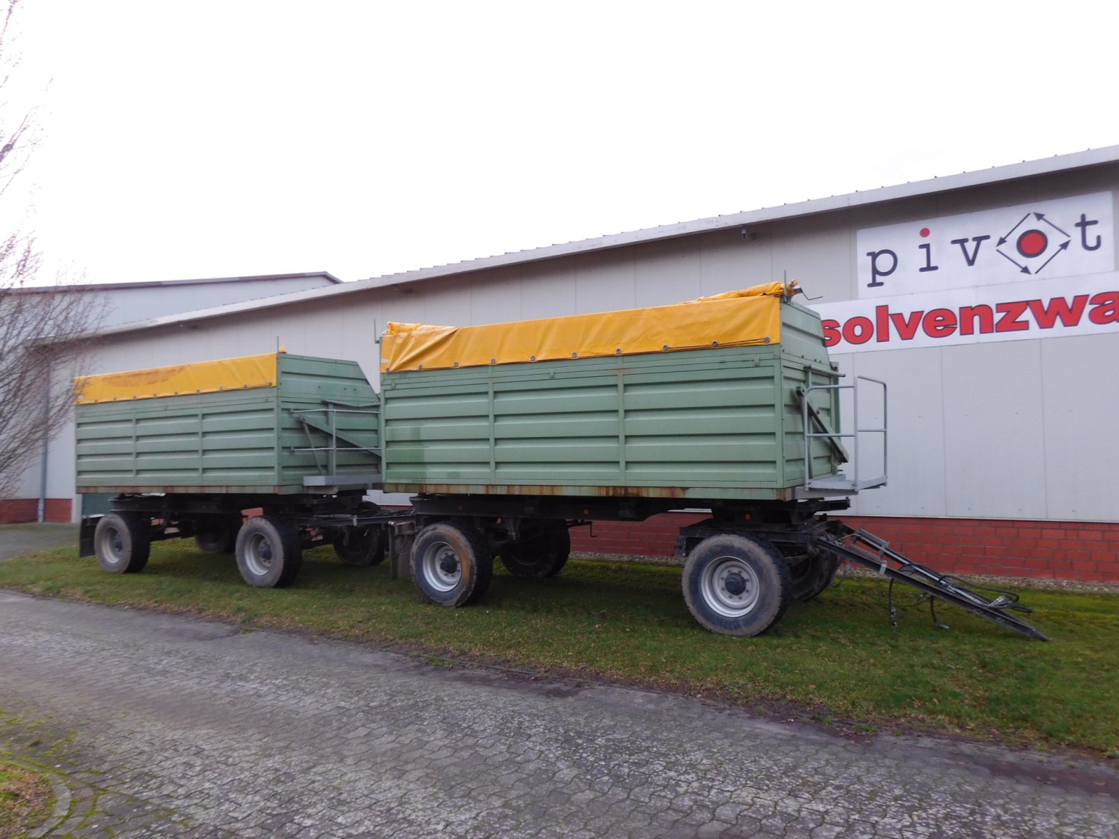 Kipper tip Sieversdorfer SLMA 16.40 Zweiseitenkipper-Zug 16t mit Universalaufbau und Rollplane, Gebrauchtmaschine in Wagenfeld (Poză 2)