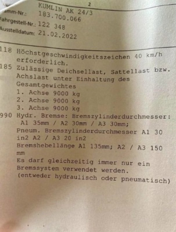 Kipper a típus Sonstige AK 24/3, Gebrauchtmaschine ekkor: Altendorf (Kép 5)