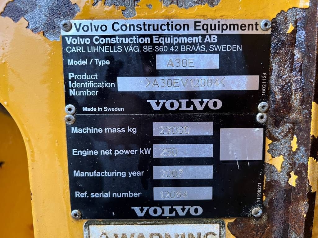 Kipper za tip Volvo A30E, Gebrauchtmaschine u Venlo (Slika 9)