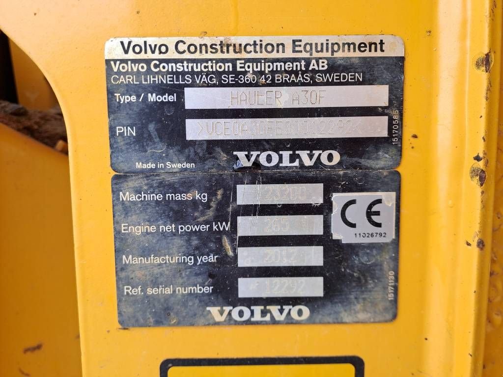 Kipper του τύπου Volvo A30F, Gebrauchtmaschine σε Stabroek (Φωτογραφία 11)