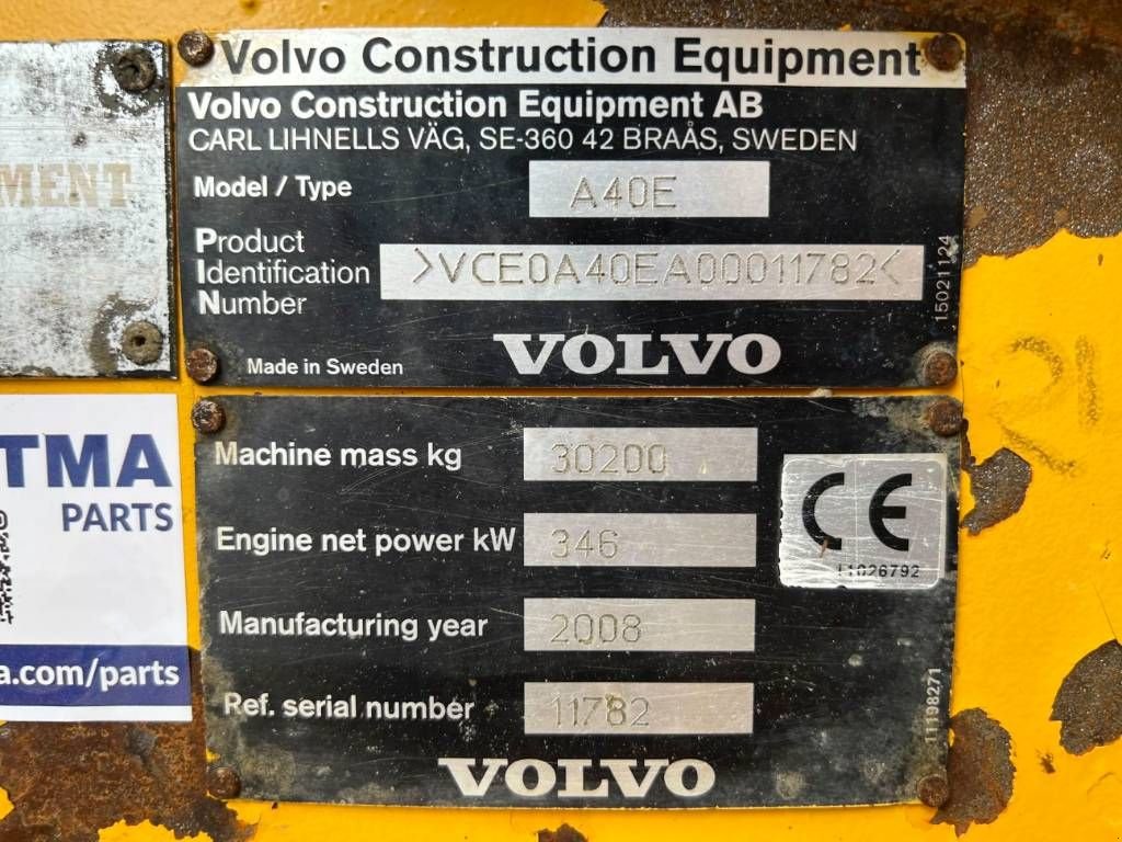 Kipper του τύπου Volvo A40E, Gebrauchtmaschine σε Venlo (Φωτογραφία 9)