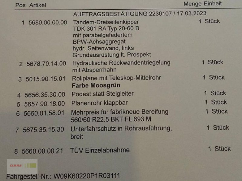 Kipper za tip Welger TDK 301 RA, Gebrauchtmaschine u Bennigsen (Slika 13)