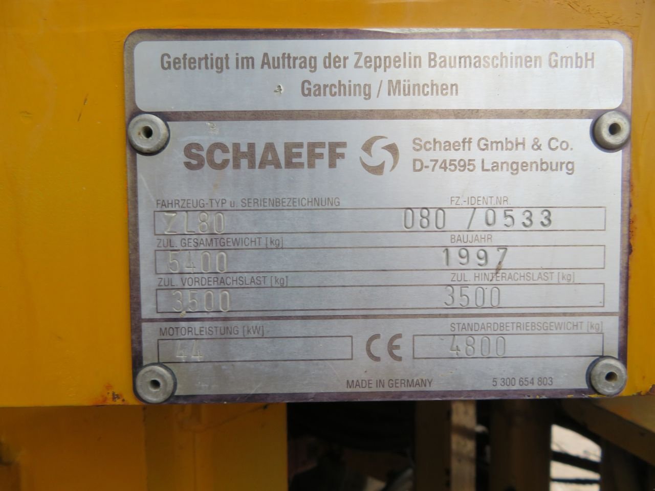 Knickgelenkte Baggerlader du type Schaeff zl80, Gebrauchtmaschine en Barneveld (Photo 3)