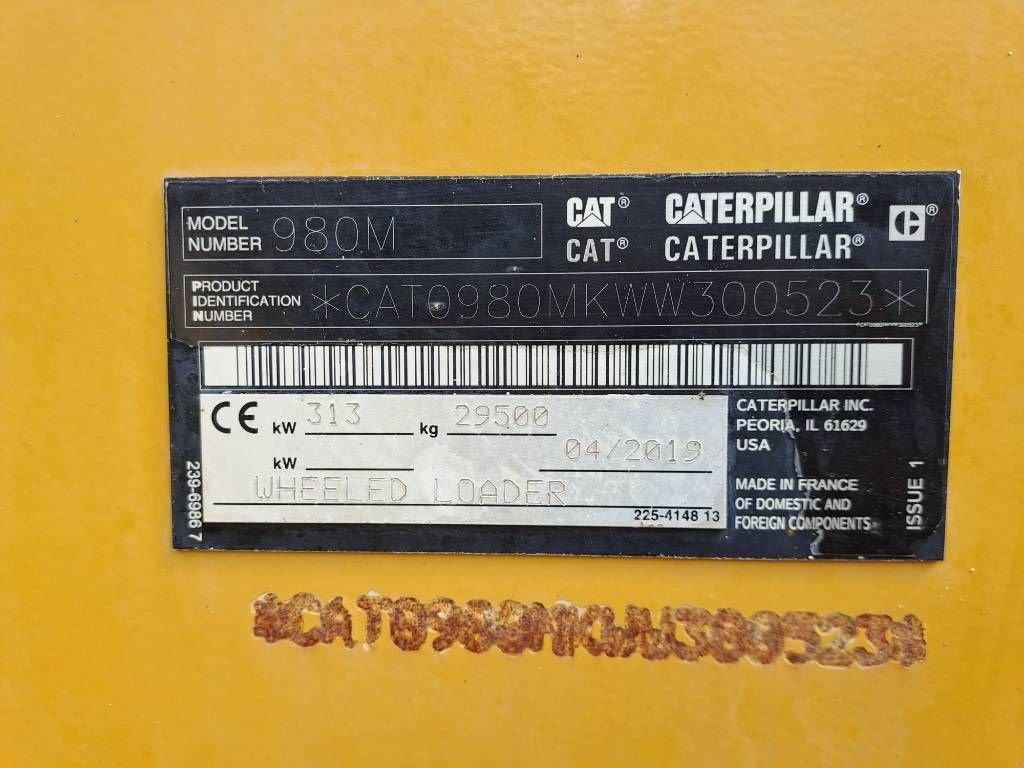 Knickgelenkte Baggerlader des Typs Sonstige Cat 980M, Gebrauchtmaschine in Stabroek (Bild 9)