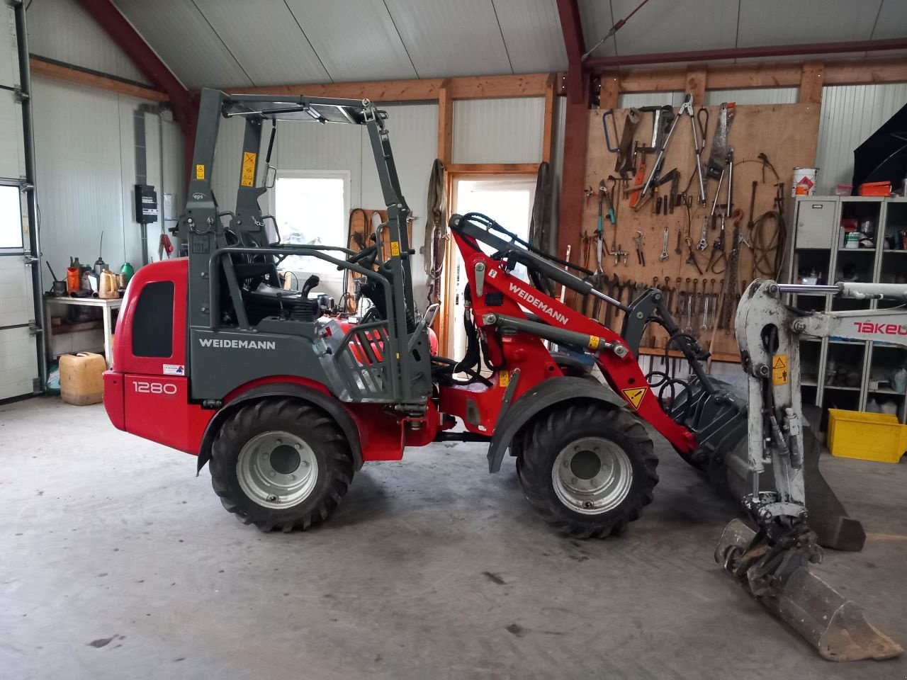 Knickgelenkte Baggerlader van het type Sonstige Weidemann 1280, Gebrauchtmaschine in Barneveld (Foto 9)