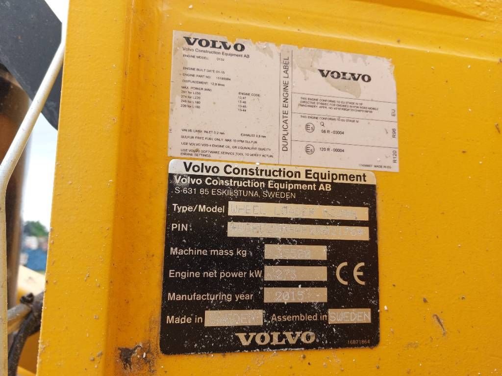 Knickgelenkte Baggerlader του τύπου Volvo L 220 H, Gebrauchtmaschine σε Stabroek (Φωτογραφία 10)