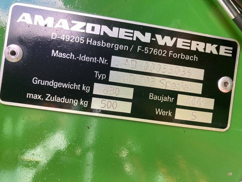 Kombination Türe ait Amazone KE303-170 , AD 303 Spezial, Gebrauchtmaschine içinde Kleinandelfingen (resim 10)